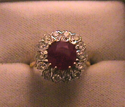 anello Francia corindone varietà rubino