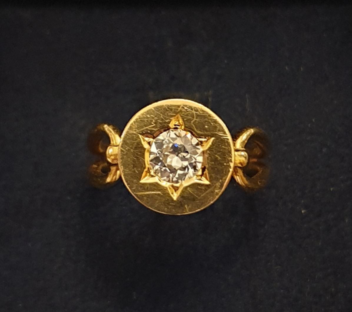 anello antico cartier brillante