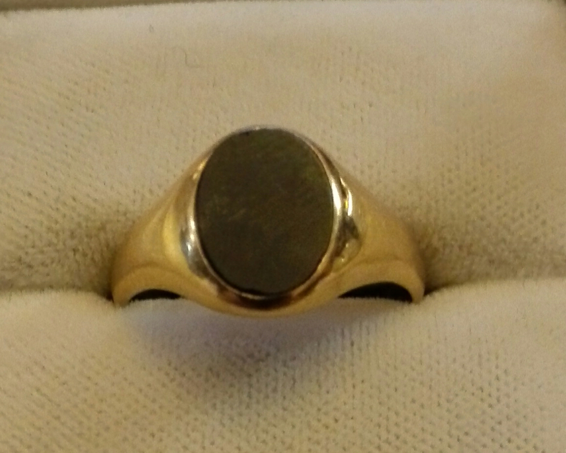 anello antico donna onice oro epoca