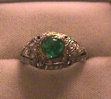 antique platinum ring anello platino antico